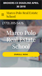 Mobile Screenshot of marcopolorealestateschool.com